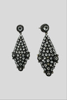 Evergreen Collections Clear Quartz and Diamond Earrings