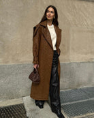 Embroidered Nylon Oversized Trench Coat