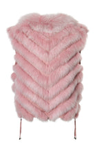 Silk Reversible Short Vest Soft Lilas Lunar