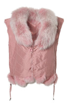 Silk Reversible Short Vest Soft Lilas Lunar