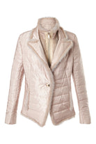 Nylon Jacket with Detachable Mink Bodice Cream