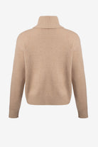 Turtleneck boxy crop sweater