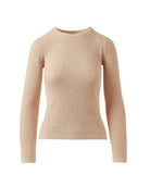 Beige long-sleeve shirt on a white background