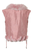 Silk Reversible Short Vest Soft Lilas Lunar