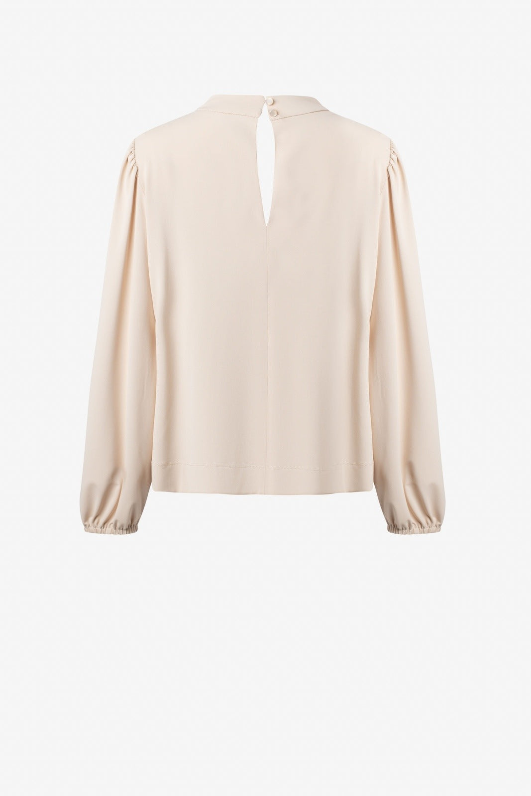 Matte jersey long sleeve blouse