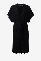 Knited cardigan with detachable belt