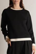 Butter Modal Contrast Border Long Sleeve Top