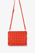 Lindy Clutch Woven Large Orange