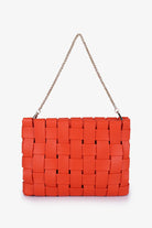 Lindy Clutch Woven Large Orange