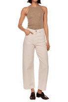 Taylor Barrel Ultra High Rise Crop - Flax