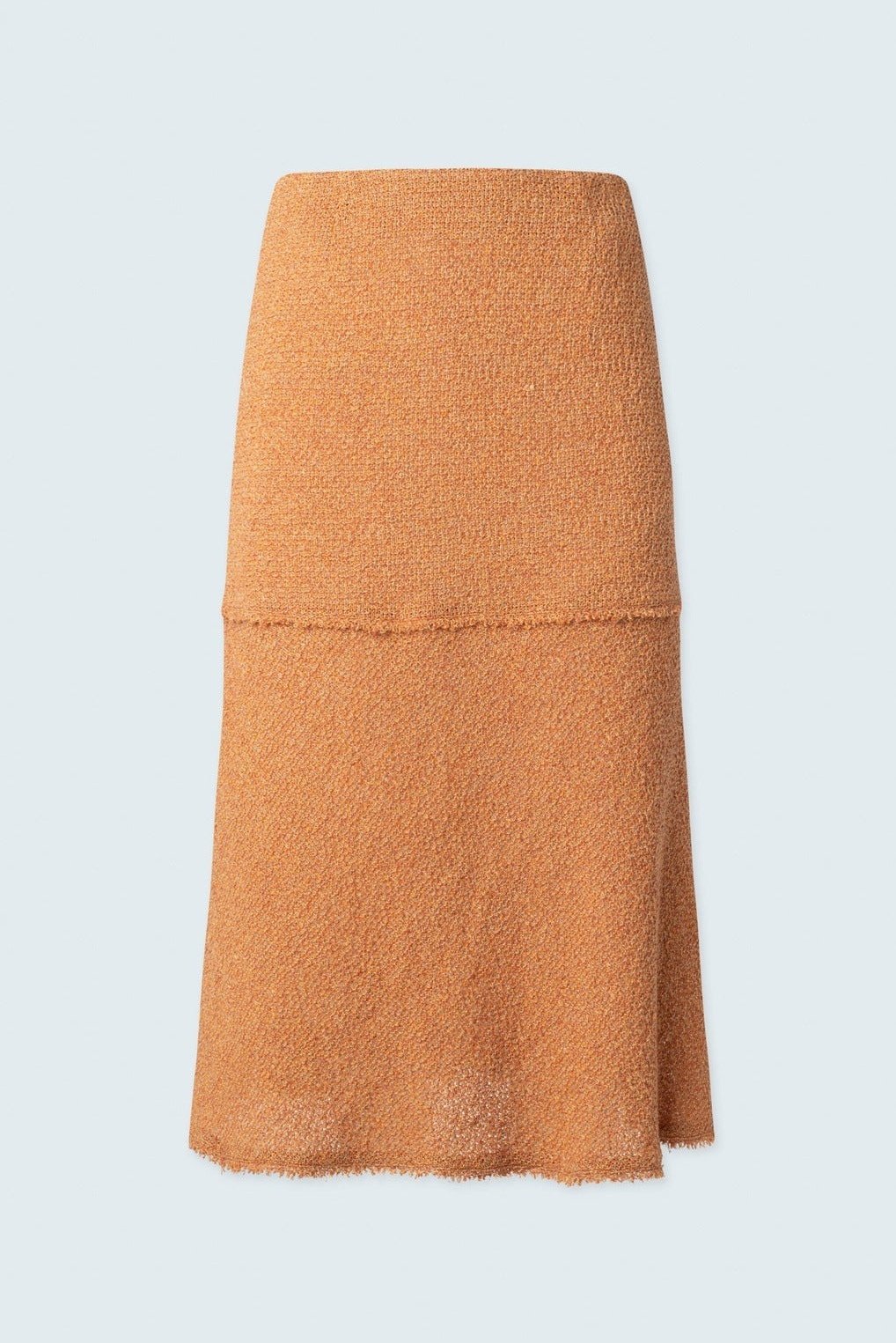 Long skirt with fringe detail